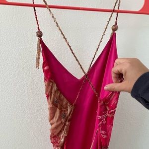 Prom dress with beading detail.